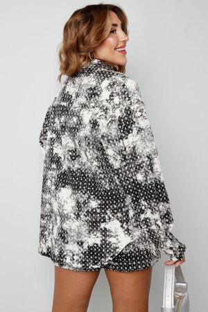 Coat spots with glitter - black and white h5 Picture8